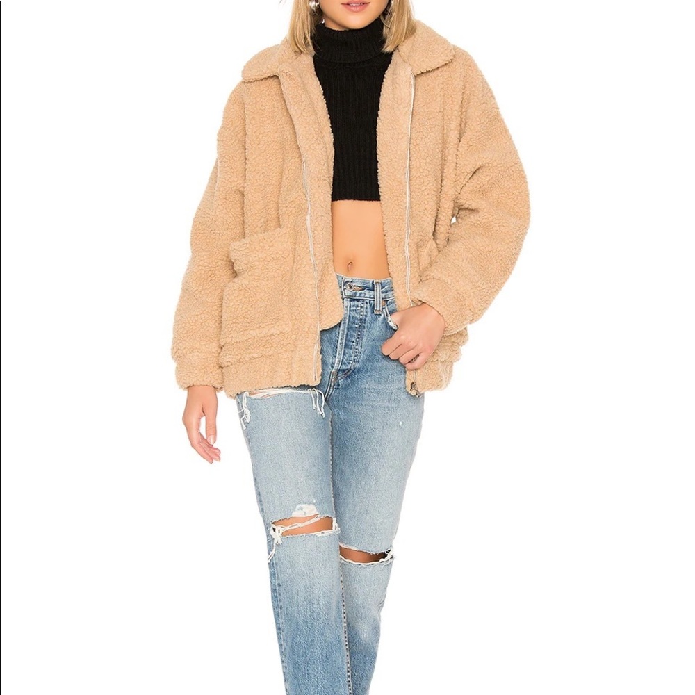 I AM GIA teddy bear jacket